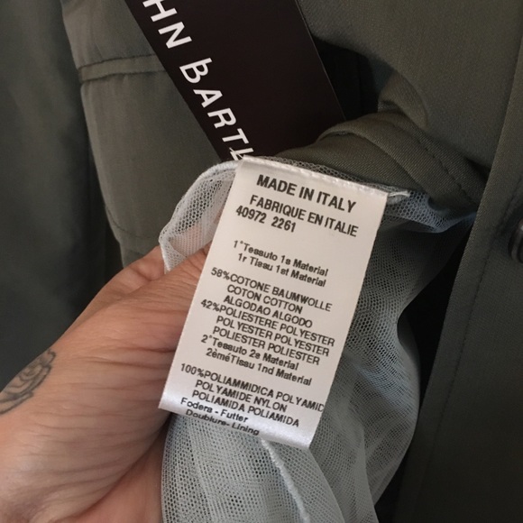 Brand New John Bartlett Coat w/ Tulle - Picture 6 of 7